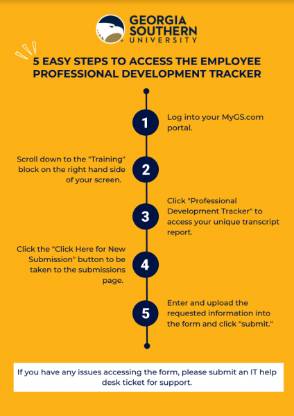 Five easy steps to access the employee professional development tracker PDF