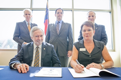 Georgia Southern University and Savannah Technical College Sign Articulation Agreement for Logistics Management Programs