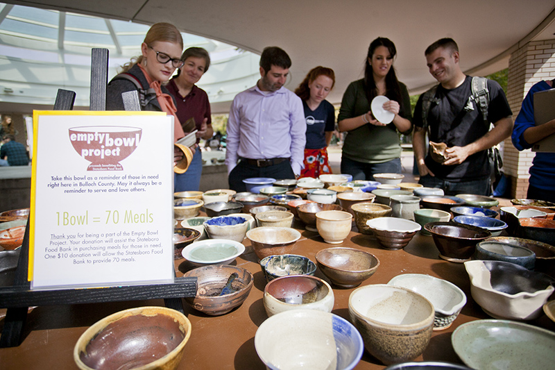 Art Students Aim to Fight Hunger through Empty Bowl Project