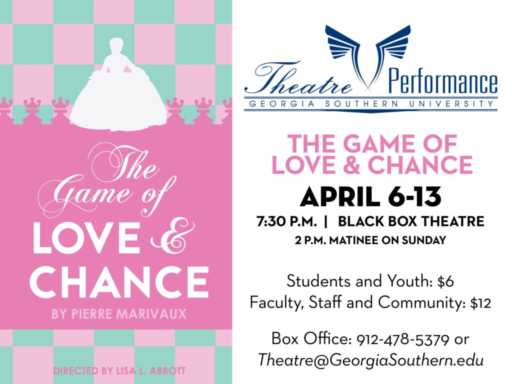 Georgia Southern Theatre & Performance presents “A Game of Love and Chance”