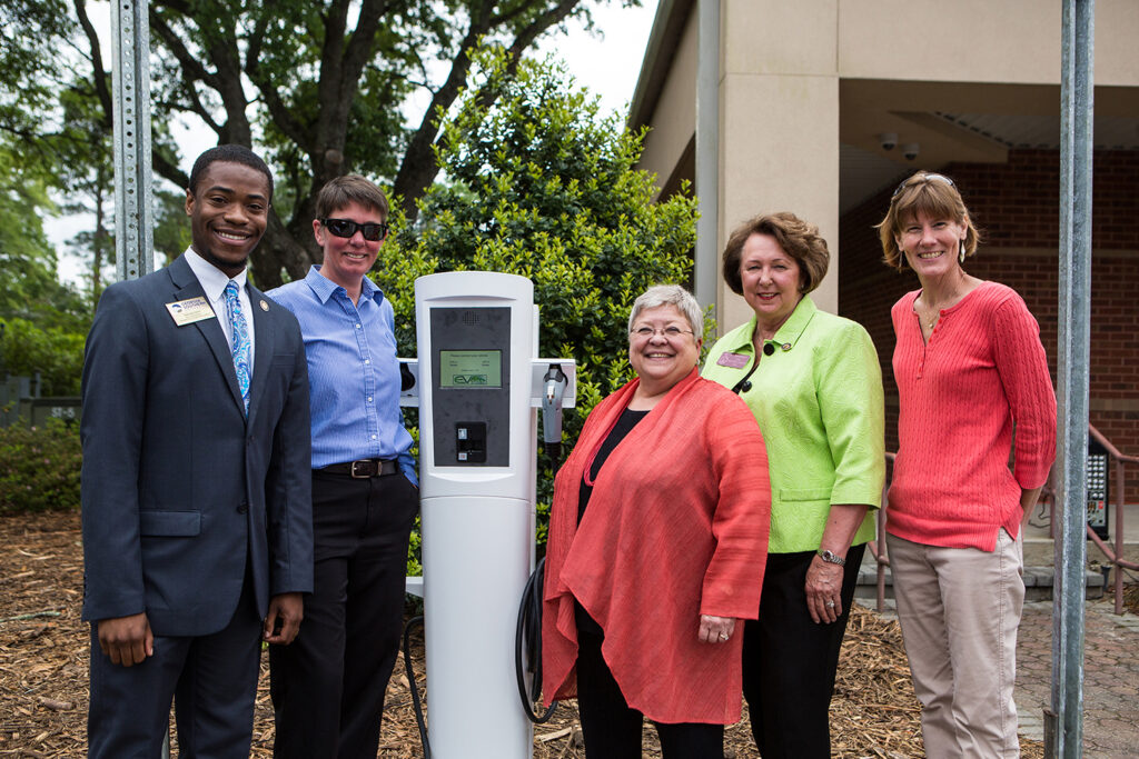 Georgia Southern unveils Electric Vehicle Charging Station
