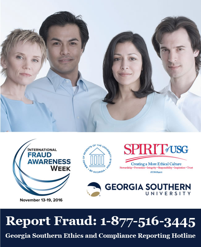 Georgia Southern participates in International Fraud Awareness Week
