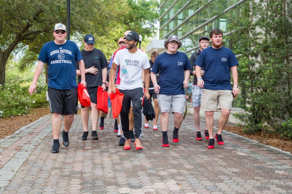 Georgia Southern hosts Walk a Mile in Her Shoes