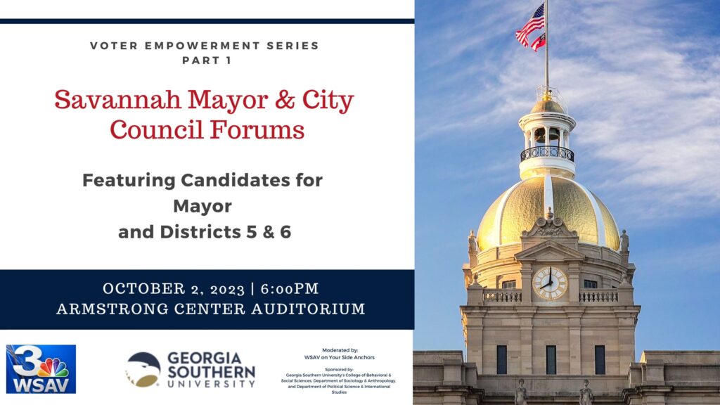 Georgia Southern University hosts candidate forums for Savannah mayor and city council