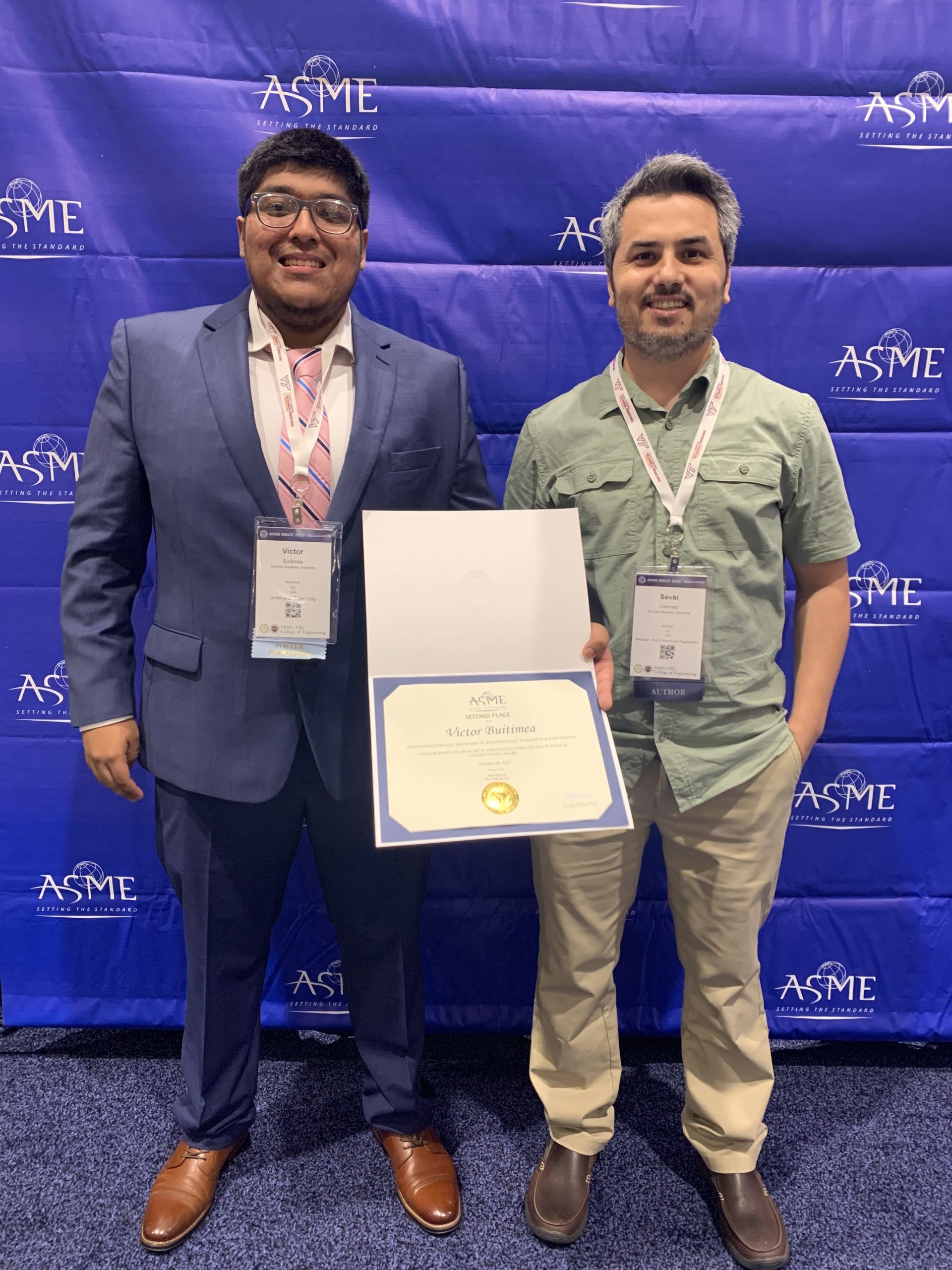 Victor Buitimea and Sevki Cesmeci, Ph.D.