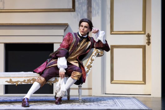 Actor performs in a production of Country Wife