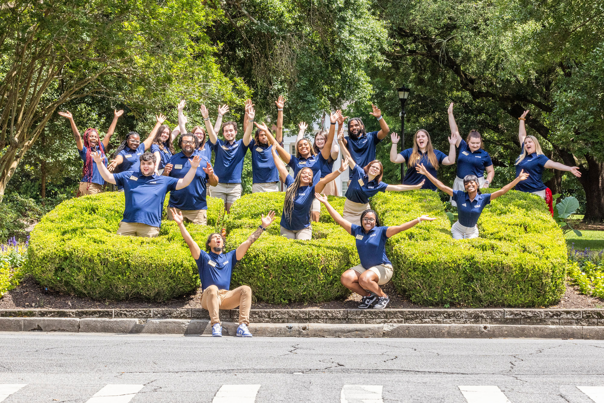 Georgia Southern admissions team celebrates the start to a new semester with a team celebration.
