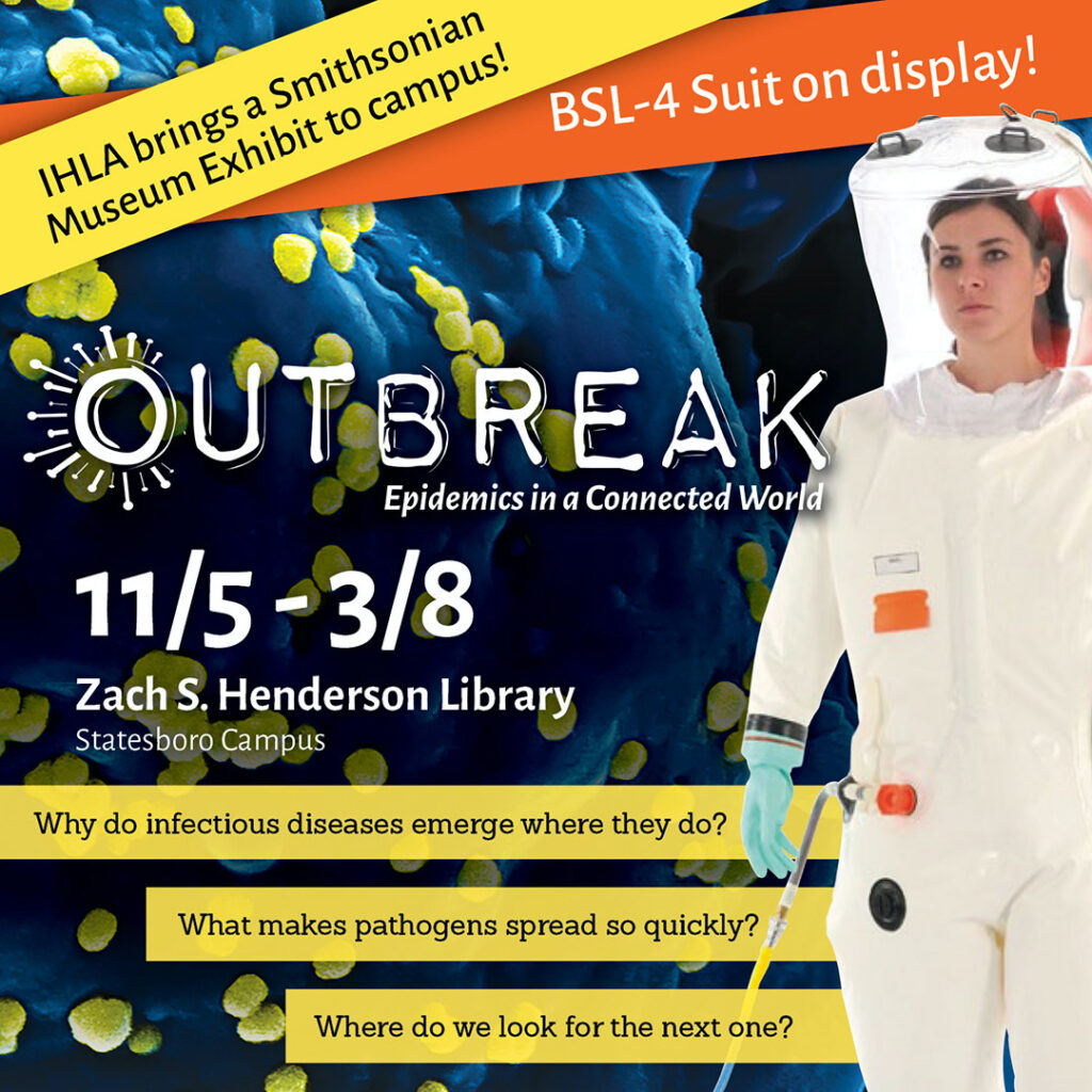 The Smithsonian’s ‘Outbreak: Epidemics in a Connected World’ exhibition at Georgia Southern; public invited to attend Nov. 13 opening reception in Statesboro