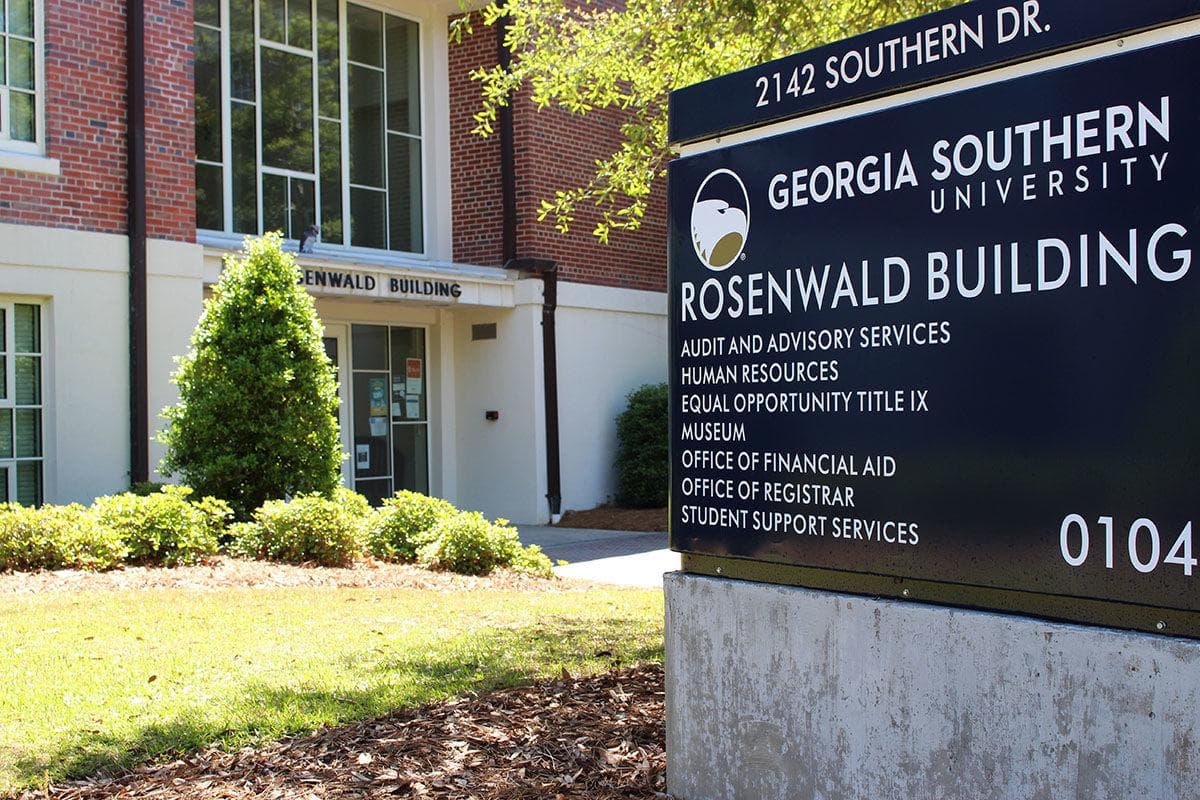 Georgia Southern Rosenwald Building for advisory services and equal opportunity