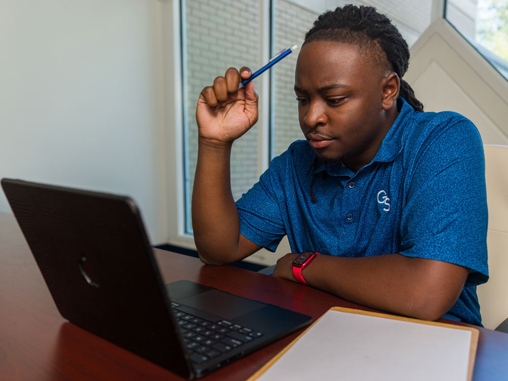 A Georgia Southern student explores Graduate Assistantships in Environmental Science.