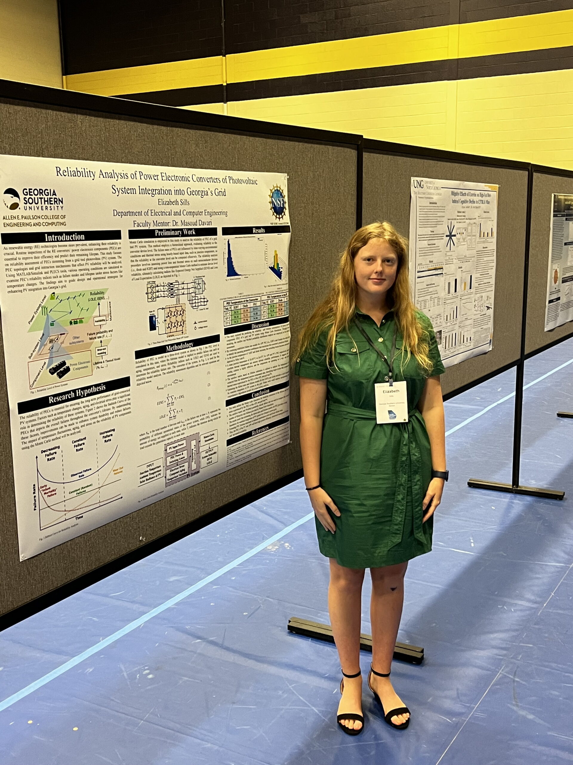 Elizabeth Sills, a computer and electrical engineering senior from Savannah works in the system reliability department for the Georgia Transmission Corporation.