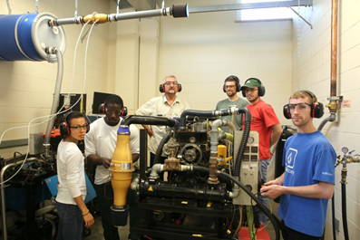 ENERGY participants interacting with equipment