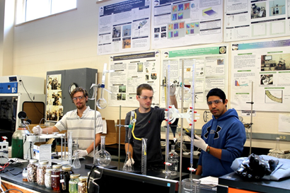 ENERGY participants doing an experiment