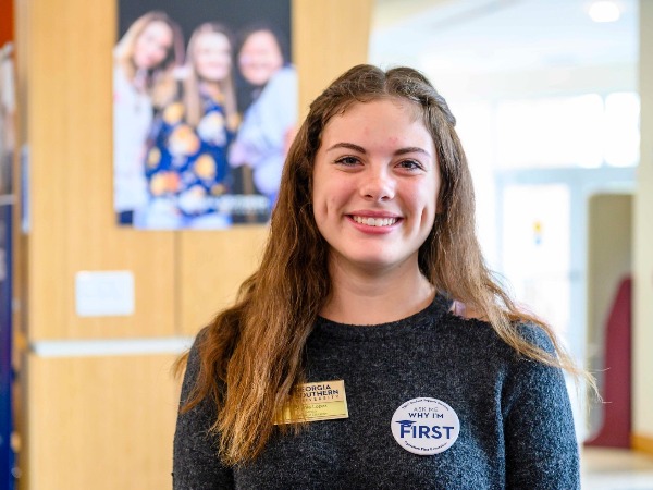 First generation college student Sophia Lopez.