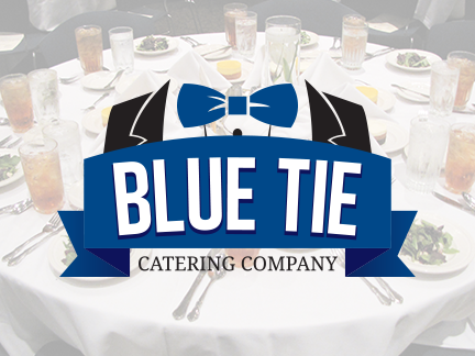The Blue Tie Catering Company logo.