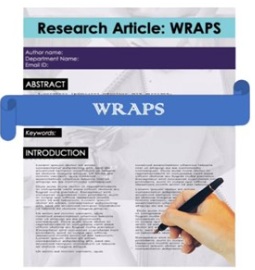 A hand writes a research paper with a pen