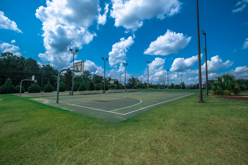Georgia Southern CRI recreation and intramural basketball courts for shooting hoops with friends.