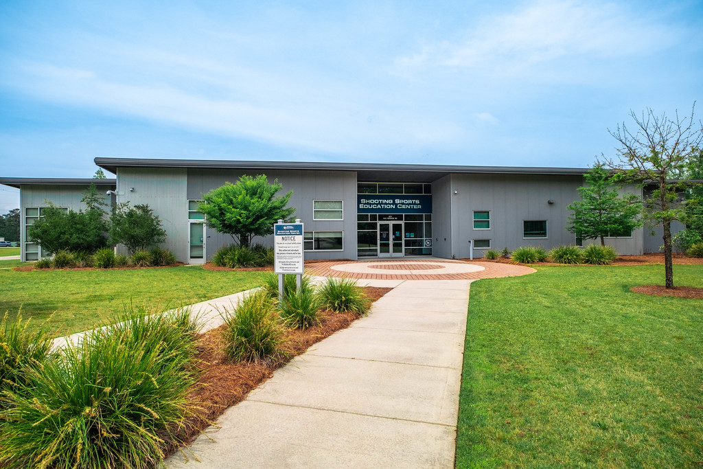 An image of the Georgia Southern campus CRI shooting sports education center.