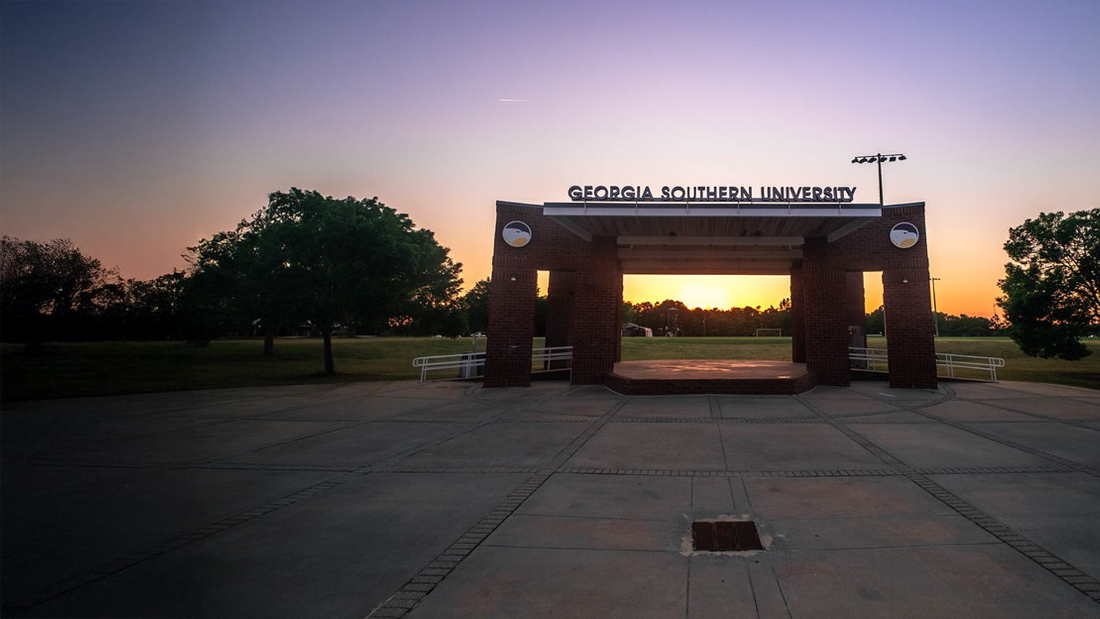 An image of Georgia Southern University entrance.