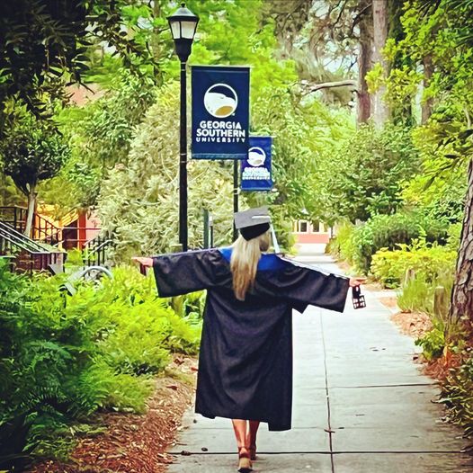 April Trepagnier on the Georgia Southern campus