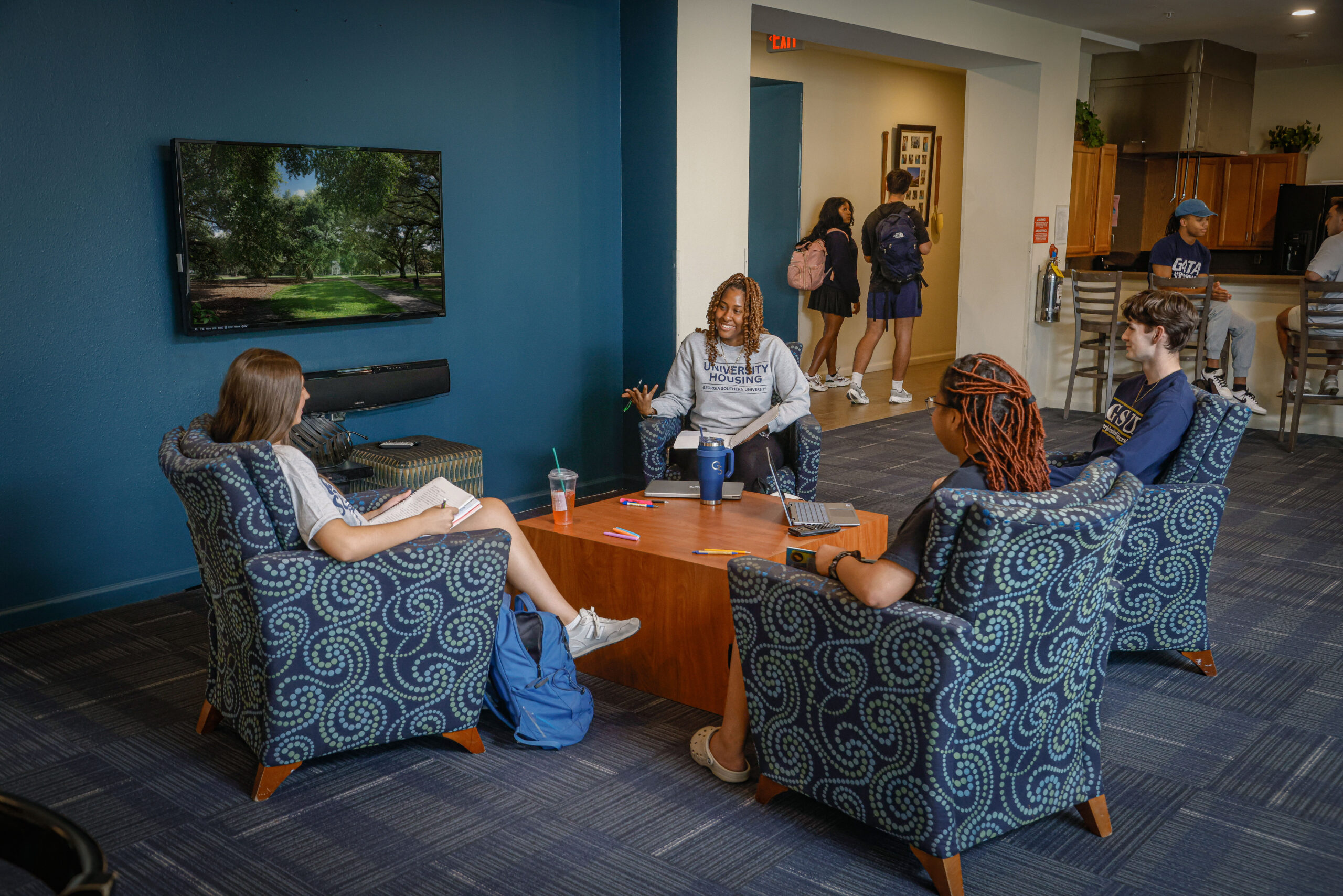 Students in Centennial Place
