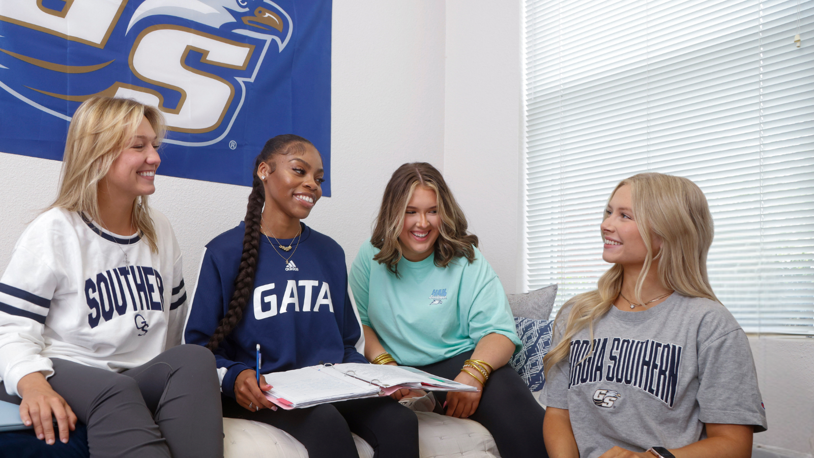 Students in Eagle Village