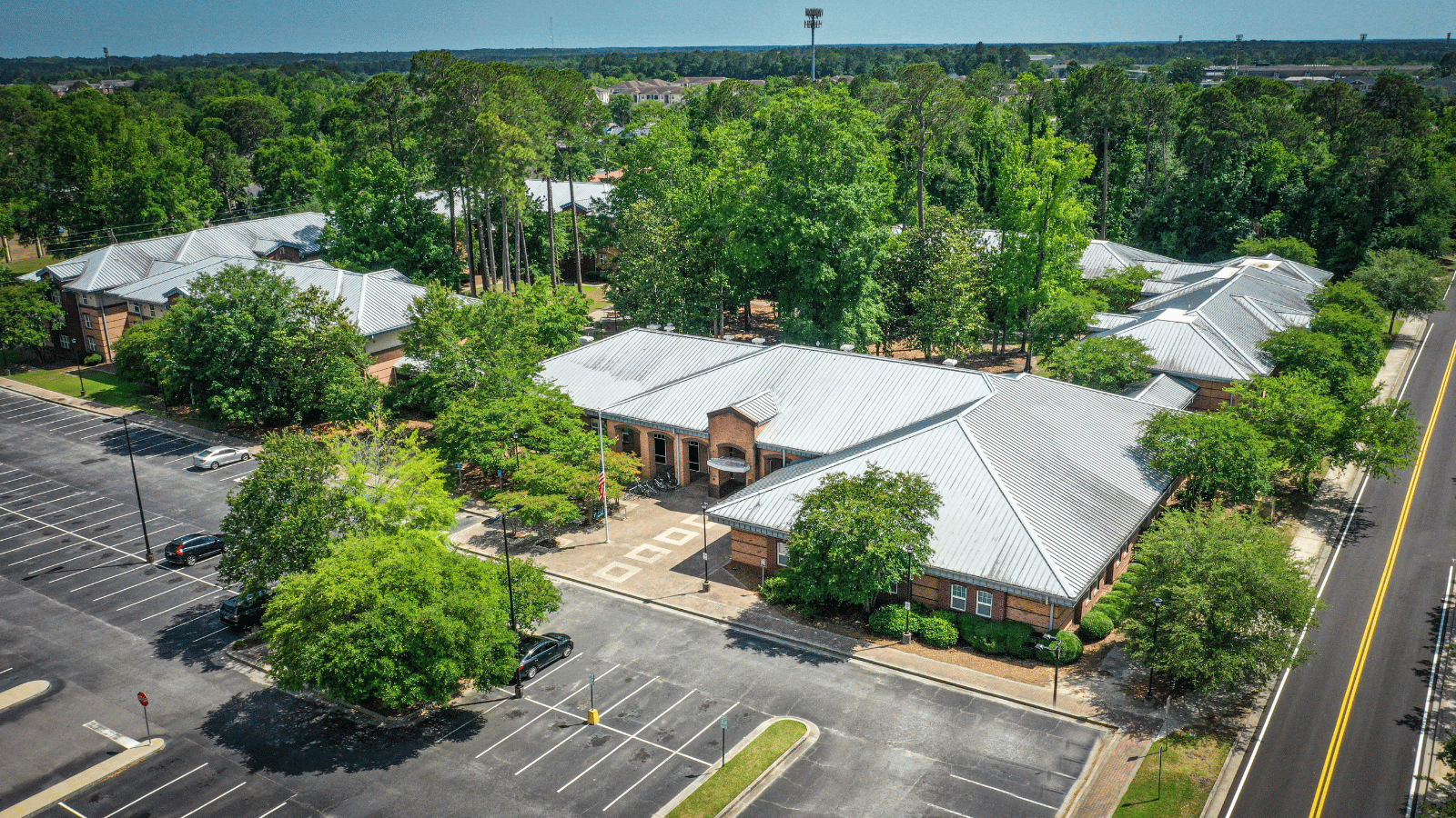 Georgia Southern aerial image of Kennedy Hall student housing