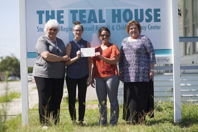 Georgia Southern Health Services makes donation to the Teal House