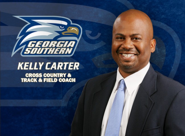 Veteran and NCAA All-American Kelly Carter was named Georgia Southern's Cross Country and Track and Field Coach on July 17, 2014.