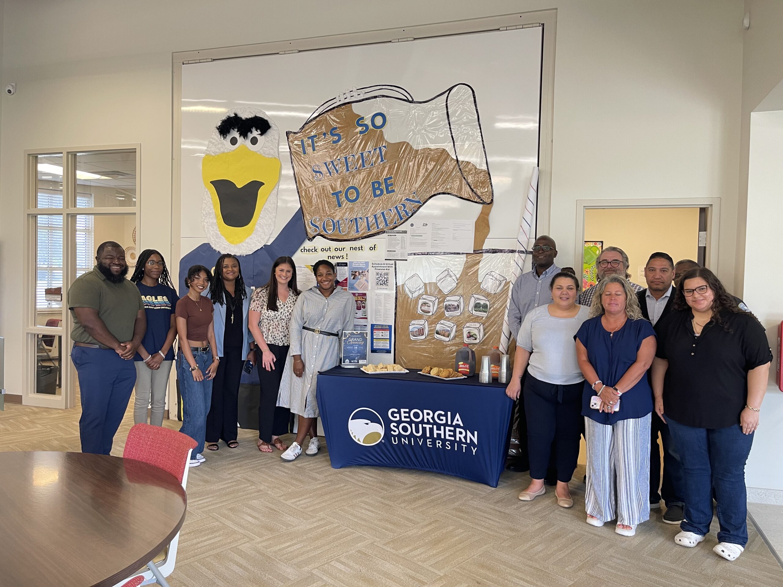 At a recent grand opening, the Family Study Space was unveiled in the Academic Success Center (ASC) on the Armstrong Campus, and gives student-parents a comfortable and soundproof room for studying or one-on-one tutoring with their child. On one end of the room, there are work tables and tablets to complete coursework, and the other side features comfortable bean bag chairs, children’s books and toys. The University also unveiled a similar Family Study Space on the Liberty Campus as a collaborative effort between the ASC, CCAMPIS program and Chante Baker-Martin, Ph.D., Liberty Campus director.