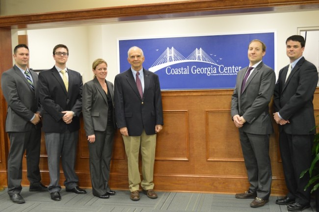 From l to r: Matthew Lovett, Phil Helmey, Kimberly Collins, Dr. John Leaptrott, Matthew Repella and Randy Brunson.