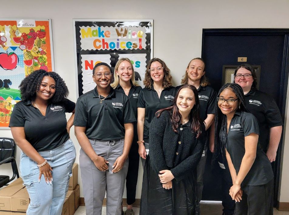 Students in Georgia Southern University's Doctor of Psychology Program participate in a community event.