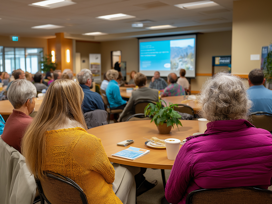 Participants at a workshop.
