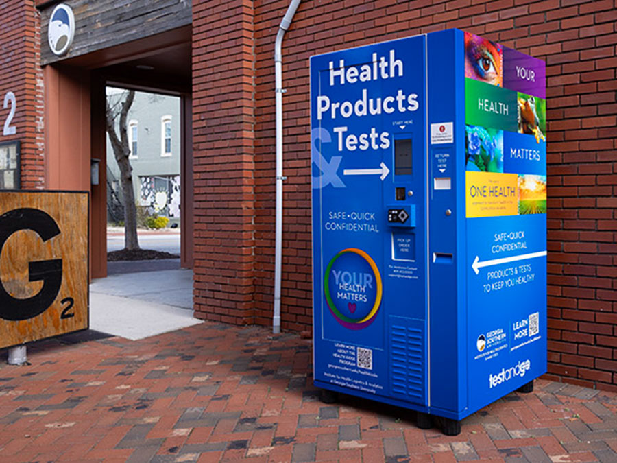 Picture of care station vending machine