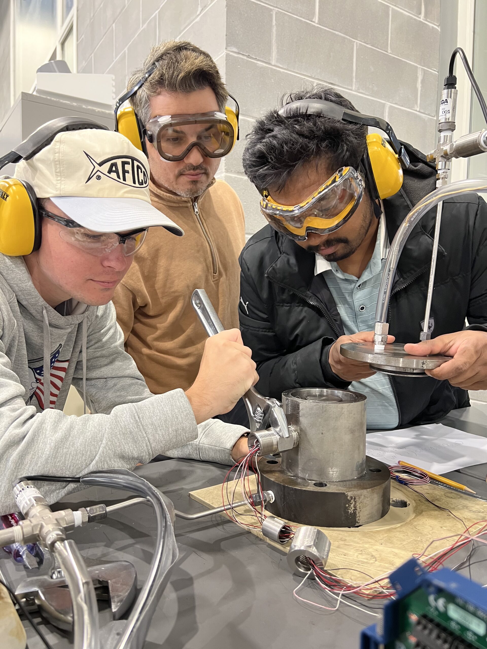 People working in a lab.
